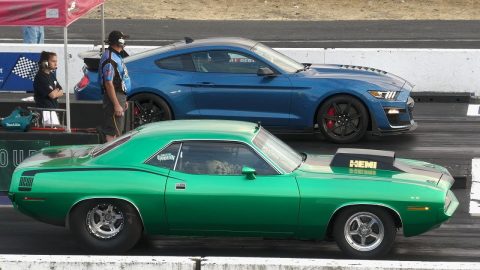 Old vs New Muscle Cars drag racing #musclecars #shelbygt500 #dragracing