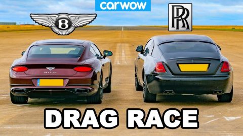 Rolls-Royce Wraith vs Bentley GT: DRAG RACE!