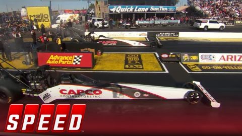 Steve Torrence takes down his Dad Billy in the semifinals | 2018 NHRA DRAG RACING