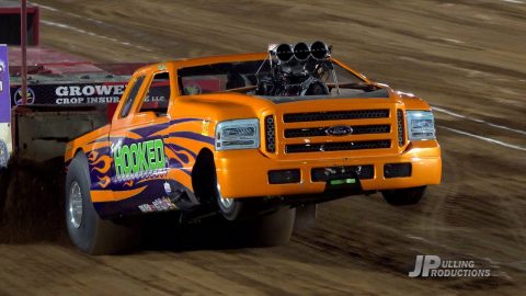 Super Mod 2wd Trucks pulling at the 2021 PPL Southern Nationals in Springfield, TN
