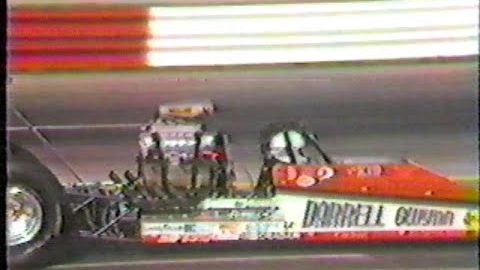 Top Alcohol Dragster Qualifying Round 2  1983 NHRA INDY U.S. Nationals