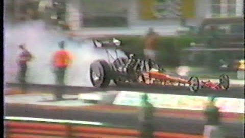 Top Alcohol Dragster Qualifying Round 4  1983 NHRA INDY U.S. Nationals Qualifying