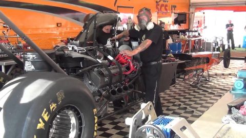 Top Fuel Dragster Motorentest Hockenheim 2011