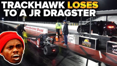 WOW... Teen Girl in a Jr. Dragster takes this Trackhawk's MONEY and SOUL... | Demonology Drag Racing