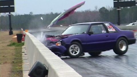 When MUSTANGS ATTACK! INSANE Drag Racing Crashes