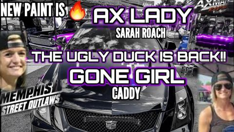 AX LADY FROM STREET OUTLAWS GONE GIRL IS ONE BAD CHICK! CHECK HER OUT AT JJ'S ARM DROP IN UGLY DUCK!