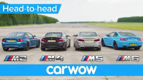 BMW M5 v M4 v M2 v M6 - DRAG & ROLLING RACE