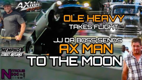 JJ DA BOSS HUGE WHEELIE SENDS AX MAN TO THE MOON AX MAN JUMPS INTO CROWD OFF THE BACK OF OLE HEAVY