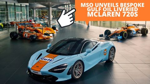 MSO Unveils Bespoke Gulf Oil Liveried McLaren 720S #shorts