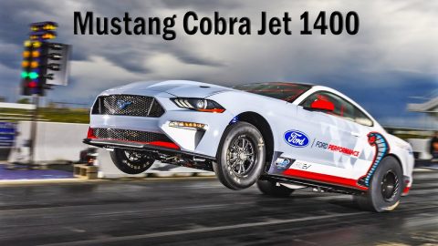 Mustang Cobra Jet 1400 Drag Race  All Electric Action Hero  Ford Performance