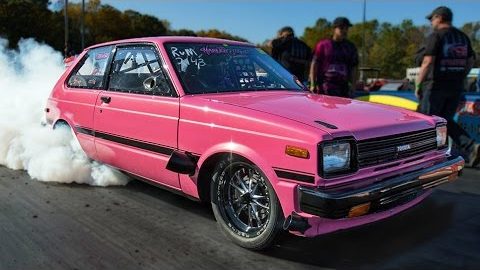 ROTARY Toyota RIDES The Wheelie Bars - INSANE Drag Car!