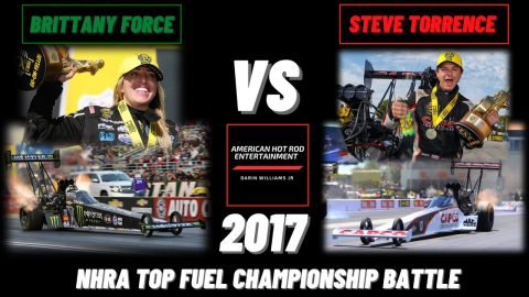 Steve Torrence vs Brittany Force NHRA Top Fuel Championship Battle Part 1 (2017)