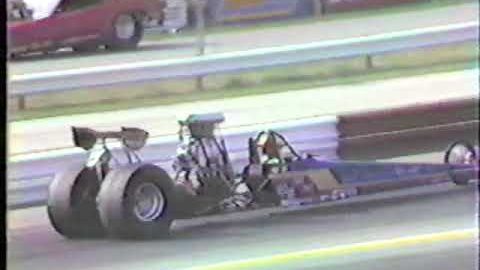 Top Alcohol Dragster Qualifying Round 6  1983 NHRA INDY U.S. Nationals Qualifying