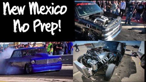 Turbo & Nitrous Nova vs Turbo Chevy Truck in New Mexico No Prep!!