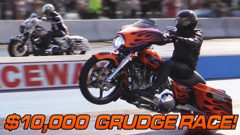 $10,000 Harley Grudge Race - Turbo Street Glide vs Nitrous Street Glide