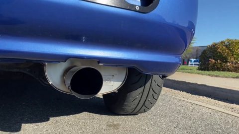 1320 full 2.5" exhaust On EG Hatchy
