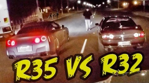 2000hp Street Race - R32 GT-R vs R35 GT-R!