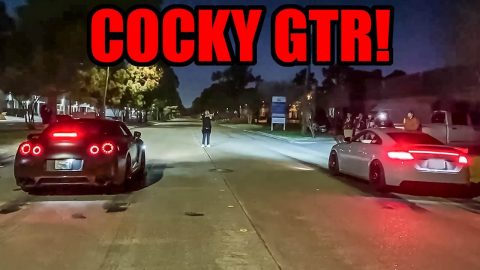 COCKY GTR Owner Gets EMBARASSED By FAST AUDI at Cash Days!