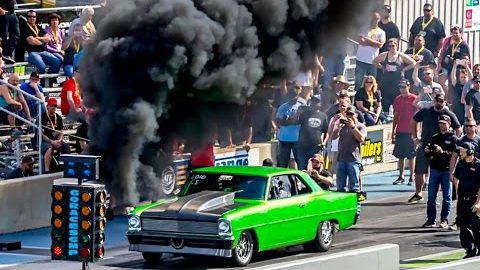 DIESEL NOVA!? Rolling Coal Down The DRAG STRIP!