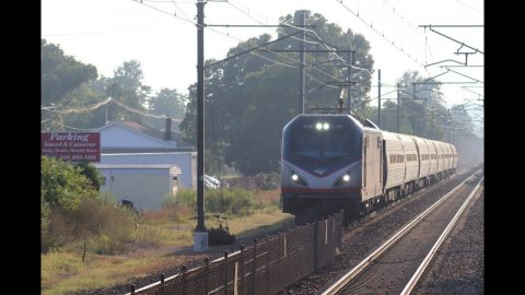 Fastest Trains In North America! Rail action on Amtrak/MBTA's NEC at South Attleboro, MA