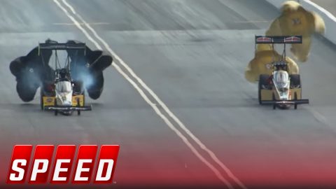 Leah Pritchett vs. Clay Millican - Bristol Top Fuel Final | 2017 NHRA DRAG RACING