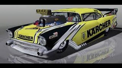 Let's Play rFactor - Episode 2 - Drag Racing Wheelies and Burnouts