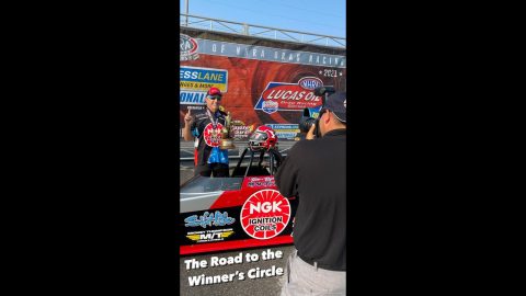 Live from the Winner's Circle at the 2021 NHRA Mopar Express Lane Nationals!
