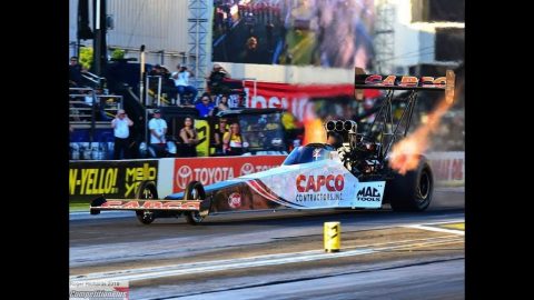 STEVE TORRENCE ROCKETS TO THE TOP OF NHRA FINALS QUALIFYING