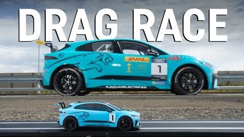 Scalextric car vs racing car drag race – which is quicker?