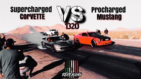Tubaso Racing C7 Supercharged Vette VS Procharged Mustang (Low Dollar 1320)