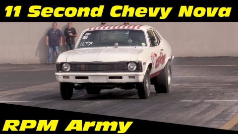 11 Second Chevy Nova Drag Racing