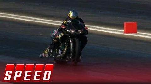 Angelle Sampey vs. Jerry Savoie - Pro Stock Motorcycle Final - 2016 NHRA Drag Racing | SPEED