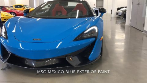 DELIVERY of 570S Spider in MSO Mexico Blue
