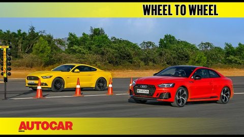 DRAG RACE: Ford Mustang GT vs Audi RS5 - American Muscle vs German Precision | Autocar India