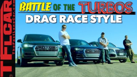 Drag Race: Audi Q5 vs SQ5 vs Q5 Turbo Diesel!