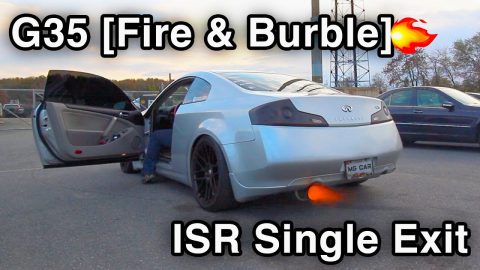 G35 Fire & Burble Maps 🎧⚠️ [1320 Resonated Test Pipes + Megan Racing Y-Pipe + ISR Single Exit]