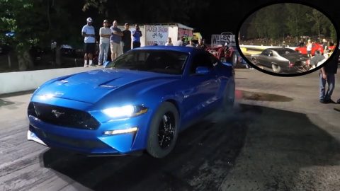 Gen 3 Coyote Mustangs Battle it out! Street Outlaws show up at the Dragstrip!