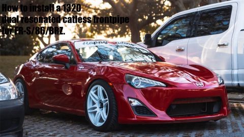 How to install a 1320 dual resonated catless frontpipe for FR-S/86/BRZ (With exhaust clips).