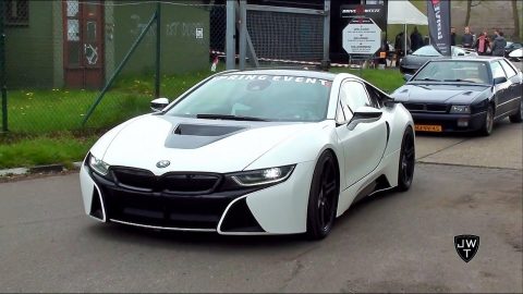 Matte White BMW i8 Coupe Drag Racing vs Other Supercars!!