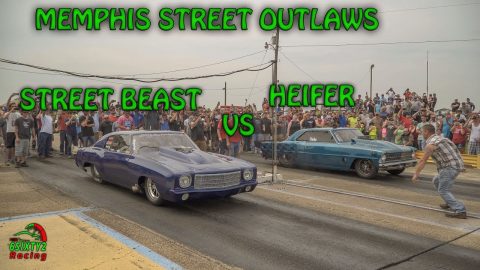 Memphis Street Outlaws Precious Cooper in Heifer Vs Doc's Street Beast 6/17/2017 (4k video)