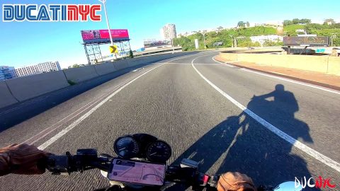 Quick Jolt in Pain - Nutley, NJ to NYC Monster Dash - Ducati NYC Vlog v1525