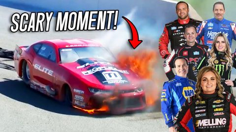 SCARIEST & Best Moments from 9 NHRA drivers!