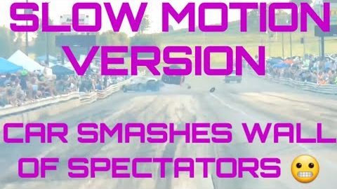 SLO-MO VERSION CAR SMASHES WALL FULL OF SPECTATORS| MSO JJ DA BOSS' NEW CAR
