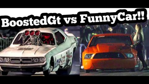 Street Outlaws BoostedGT vs Nostalgic Funny Car at Winter Meltdown No Prep!!