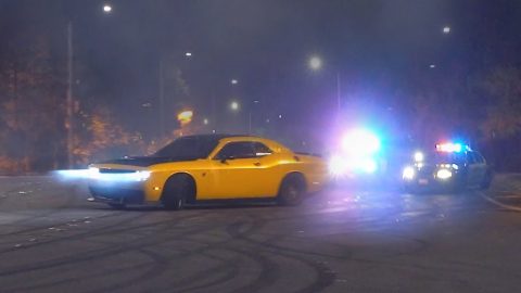 Street Racer gets BOXED IN BY POLICE and ARRESTED