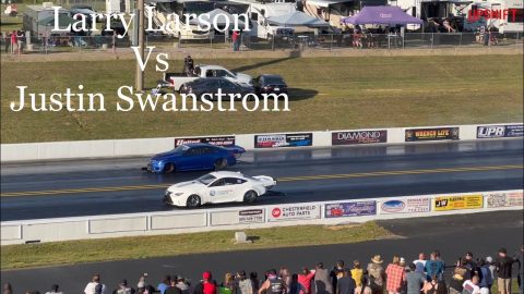 Street outlaws No prep kings; Virginia Motorsport park- Justin Swanstrom Vs Larry Larson (test)