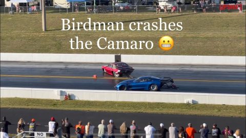 Street outlaws no prep kings- Virginia Motorsport park- Birdman Crash