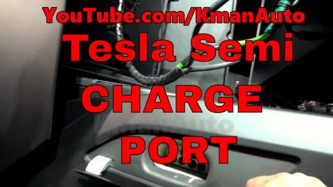 Tesla Semi Charge Port (Only known Photo/Video!!!) MEGACHARGER