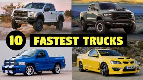Top 10 Fastest & Most Powerful Pickup Trucks Ever -- Who is King? (0-60, Horsepower, etc.)