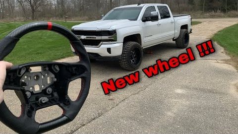 putting a racing steering wheel in my 2017 chevy silverado MUST WATCH!!!